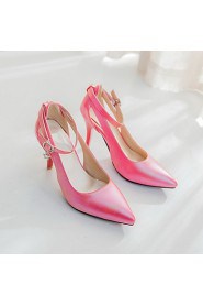 Women's Shoes Leatherette Stiletto Heel Heels Heels Office & Career / Party & Evening / Dress Black / Pink / Red / White