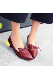 Women's Shoes Low Heel Pointed Toe Heels Office & Career/Dress/Casual Black/Red/Gray