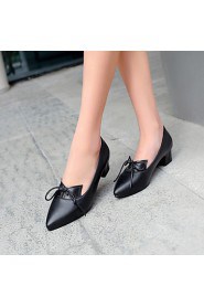 Women's Shoes Low Heel Pointed Toe Heels Office & Career/Dress/Casual Black/Red/Gray