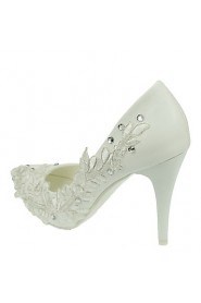 Women's Wedding Shoes Pointed Toe Stiletto Heel Wedding / Dress White