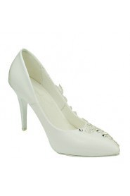 Women's Wedding Shoes Pointed Toe Stiletto Heel Wedding / Dress White