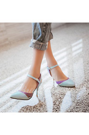 Women's Shoes Stiletto Heel Heels / Pointed Toe Heels Casual Blue / Pink / White