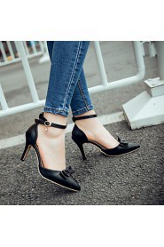 Women's Shoes Stiletto Heel/D'Orsay & Two-Piece/Pointed Toe Heels Office & Career/Party & Evening/Dress Black