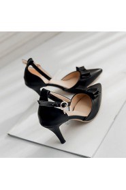 Women's Shoes Stiletto Heel/D'Orsay & Two-Piece/Pointed Toe Heels Office & Career/Party & Evening/Dress Black