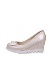 Women's Shoes Wedge Heel Wedges / Platform Heels Party & Evening / Dress / Casual Blue / Pink / Beige