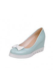 Women's Shoes Wedge Heel Wedges / Platform Heels Party & Evening / Dress / Casual Blue / Pink / Beige