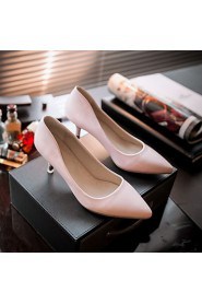 Women's Shoes Patent Leather/Stiletto Heel Heels/Pointed Toe Heels Office & Career/Party & Evening/Dress Black/Pink