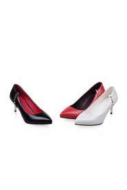 Women's Shoes Stiletto Heel/Pointed Toe Heels Office & Career/Dress Black/Red/White