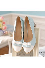 Women's Shoes Leatherette Chunky Heel Heels Heels Wedding / Office & Career / Party & Evening Blue / Pink