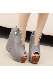 Women's Shoes Peep Toe Wedge Heel Pumps Shoes More Colors available