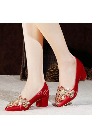 Women's Wedding Shoes Pointed Toe / Closed Toe Heels Wedding / Party & Evening / Dress Red