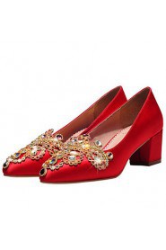 Women's Wedding Shoes Pointed Toe / Closed Toe Heels Wedding / Party & Evening / Dress Red