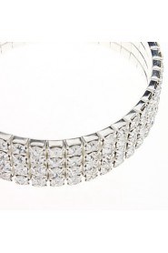 Brimmy Silver Plated Crystal Bracklet