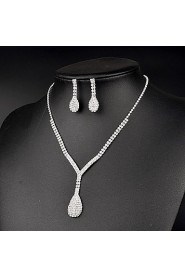 Jewelry Set Women's Anniversary / Wedding / Birthday / Gift / Party / Special Occasion Jewelry Sets Rhinestone Crystal / Rhinestone