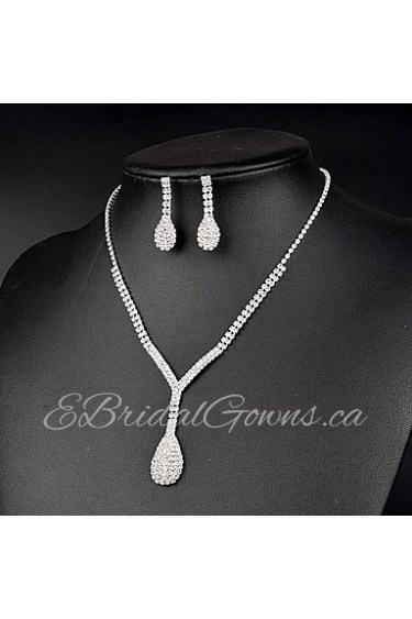 Jewelry Set Women's Anniversary / Wedding / Birthday / Gift / Party / Special Occasion Jewelry Sets Rhinestone Crystal / Rhinestone