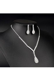 Jewelry Set Women's Anniversary / Wedding / Birthday / Gift / Party / Special Occasion Jewelry Sets Rhinestone Crystal / Rhinestone