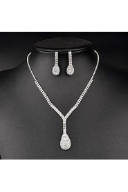 Jewelry Set Women's Anniversary / Wedding / Birthday / Gift / Party / Special Occasion Jewelry Sets Rhinestone Crystal / Rhinestone