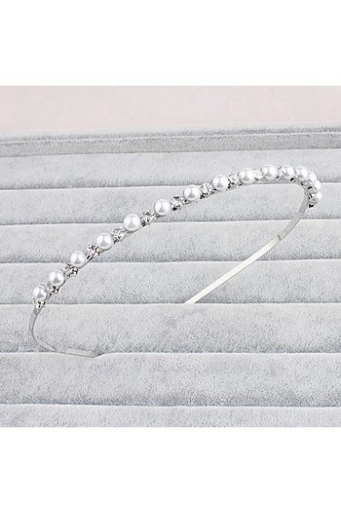 Women's Pearl / Rhinestone Headpiece-Wedding / Special Occasion / Casual / Office & Career / Outdoor Headbands 1 Piece Clear Round