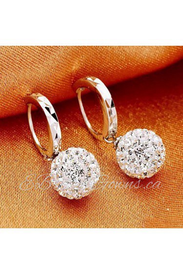 Hoop Earrings Women's Alloy Earring Rhinestone