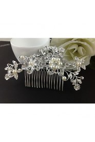 Alloy Hair Combs With Imitation Pearl/Rhinestone Wedding/Party Headpiece Hair Comb for Wedding Party Hair Jewelry