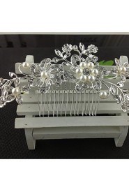 Alloy Hair Combs With Imitation Pearl/Rhinestone Wedding/Party Headpiece Hair Comb for Wedding Party Hair Jewelry