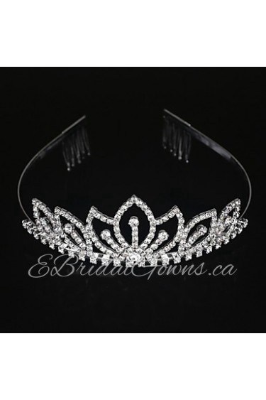 Women's Alloy Headpiece-Wedding / Special Occasion Tiaras Clear Round