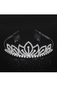 Women's Alloy Headpiece-Wedding / Special Occasion Tiaras Clear Round