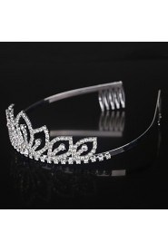 Women's Alloy Headpiece-Wedding / Special Occasion Tiaras Clear Round