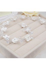 Women's / Flower Girl's Crystal / Alloy Headpiece-Wedding / Special Occasion / Casual Flowers / Hair Pin White