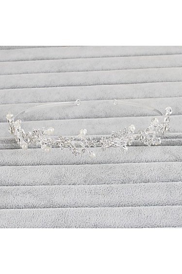 Women's Pearl / Rhinestone Headpiece-Wedding / Special Occasion / Casual / Office & Career / Outdoor Headbands 1 Piece Clear Round