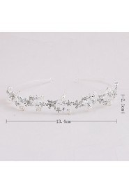 Women's Pearl / Rhinestone Headpiece-Wedding / Special Occasion / Casual / Office & Career / Outdoor Headbands 1 Piece Clear Round