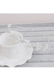 Women's Pearl / Rhinestone Headpiece-Wedding / Special Occasion / Casual / Office & Career / Outdoor Headbands 1 Piece Clear Round