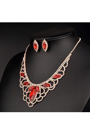 Jewelry Set Women's Anniversary / Wedding / Birthday / Gift / Party / Special Occasion Jewelry Sets Rhinestone CrystalNecklaces /