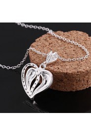 Cremation Jewelry 925 sterling silver Heart with Zircon Pendant Necklace for Women