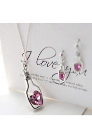 Wishing Bottles Crystal Necklace