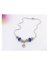 Spring Summer Silver Purse Strings Sweater Chain Necklace Vintage Beads Necklaces Pendants