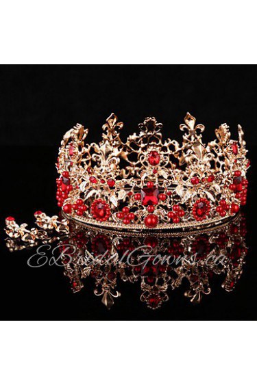 Bride's Flower Shape Wedding Hair Accessories Headbands Tiaras Crown 1 Set (1 crown + 1 pair erring)
