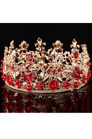 Bride's Flower Shape Wedding Hair Accessories Headbands Tiaras Crown 1 Set (1 crown + 1 pair erring)