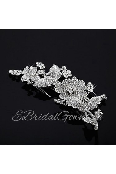 Women's Alloy Headpiece-Wedding / Special Occasion Hair Combs Clear Round