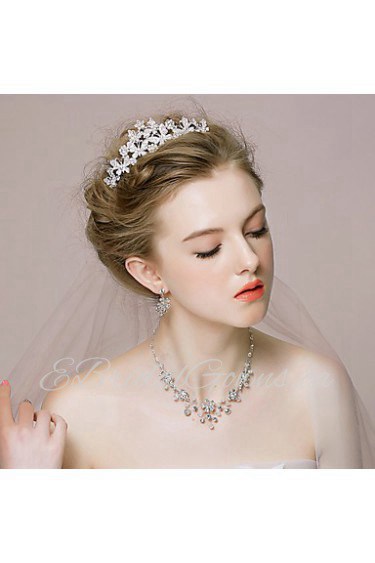 Women's Alloy/Rhinestone/Imitation Pearl Wedding/Party Jewelry Set