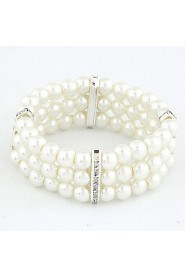 Fashion Wild Temperament Rhinestone Pearl Bracelet (More Colors)