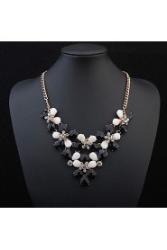 Bohemia Super Flash Rhinestone Colorful Flower Necklaces For Women Accessories