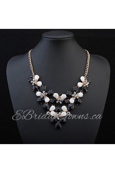 Bohemia Super Flash Rhinestone Colorful Flower Necklaces For Women Accessories