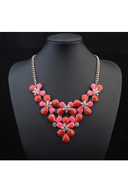 Bohemia Super Flash Rhinestone Colorful Flower Necklaces For Women Accessories