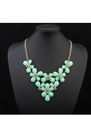 Bohemia Super Flash Rhinestone Colorful Flower Necklaces For Women Accessories