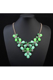 Bohemia Super Flash Rhinestone Colorful Flower Necklaces For Women Accessories