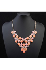 Bohemia Super Flash Rhinestone Colorful Flower Necklaces For Women Accessories