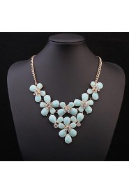 Bohemia Super Flash Rhinestone Colorful Flower Necklaces For Women Accessories