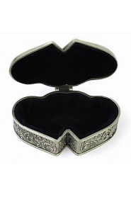 Personalized Unique Double Heart-shaped Tin Alloy Women's Jewelry Box