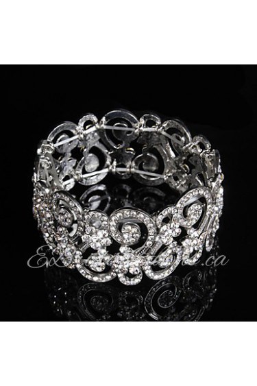 Women's Chain / Round Bangles Bracelet Alloy Rhinestone